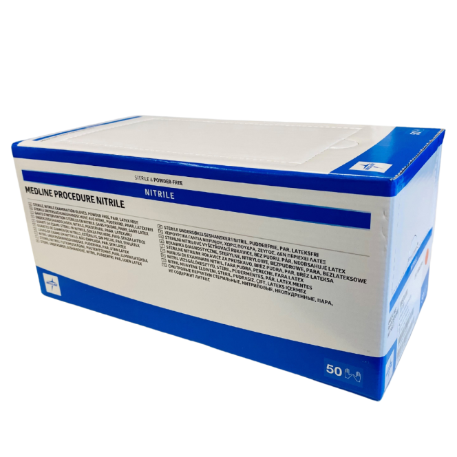 Sterile Procedure Blue Nitrile Exam Gloves