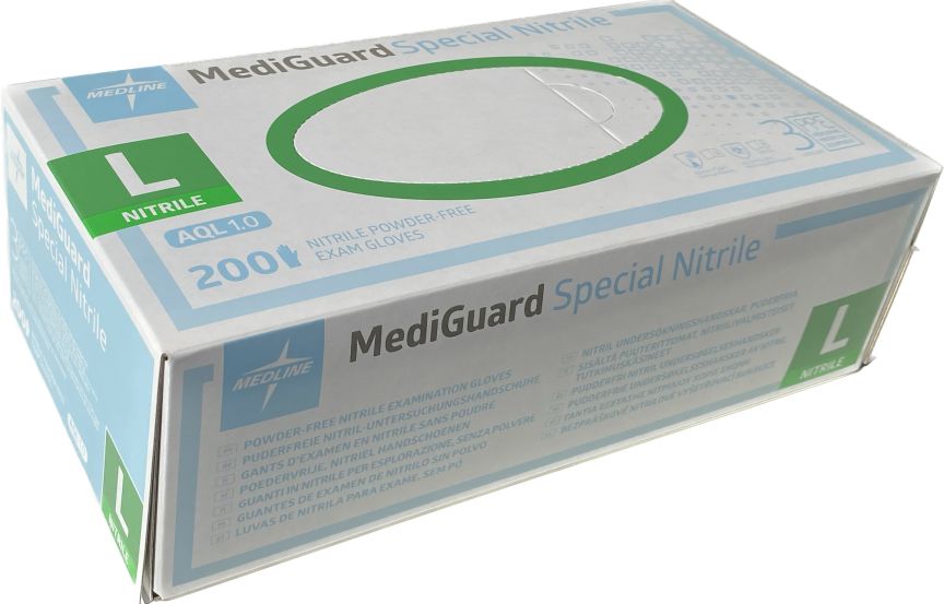 MediGuard® Special Violet Blue Nitrile Exam Gloves