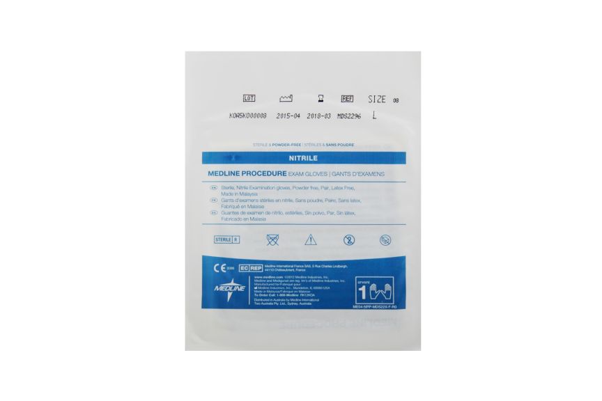 Sterile Procedure Blue Nitrile Exam Gloves