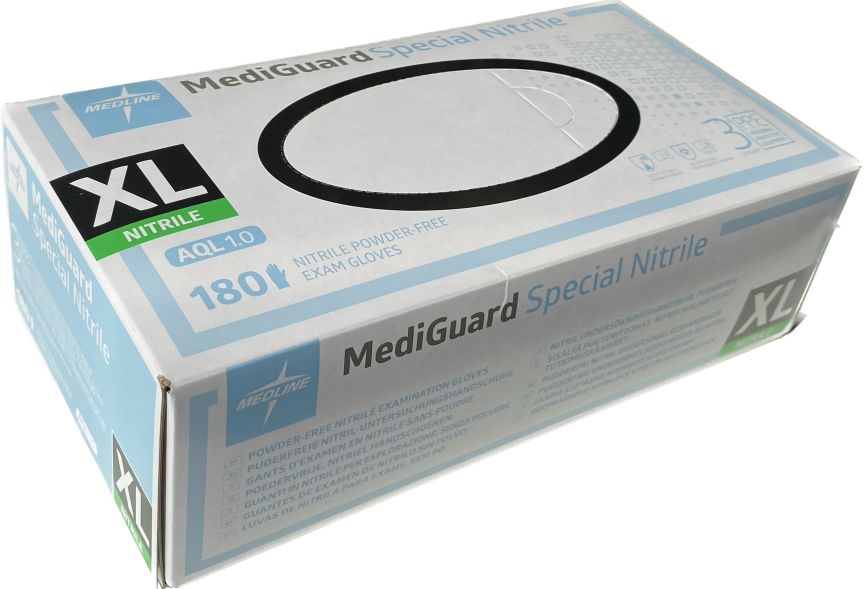 MediGuard® Special Violet Blue Nitrile Exam Gloves